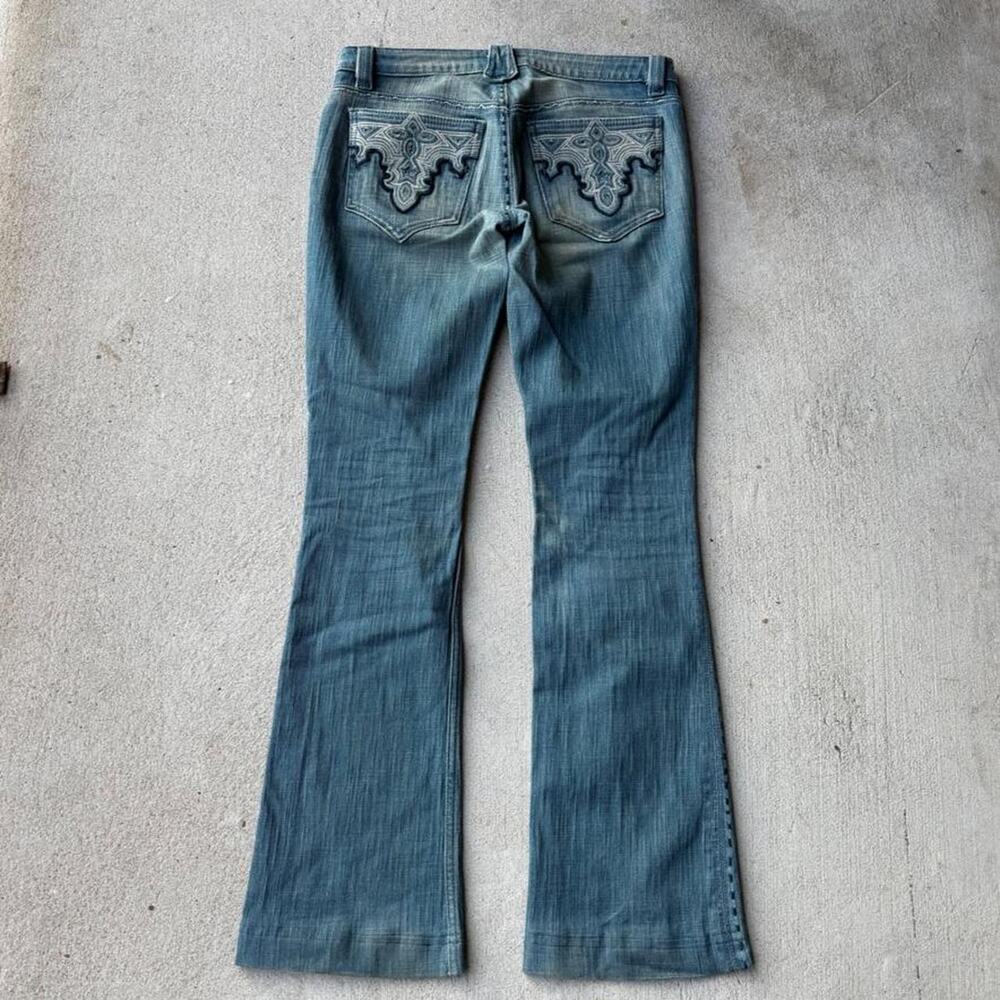 Womens low rise flare jeans antik denim 29